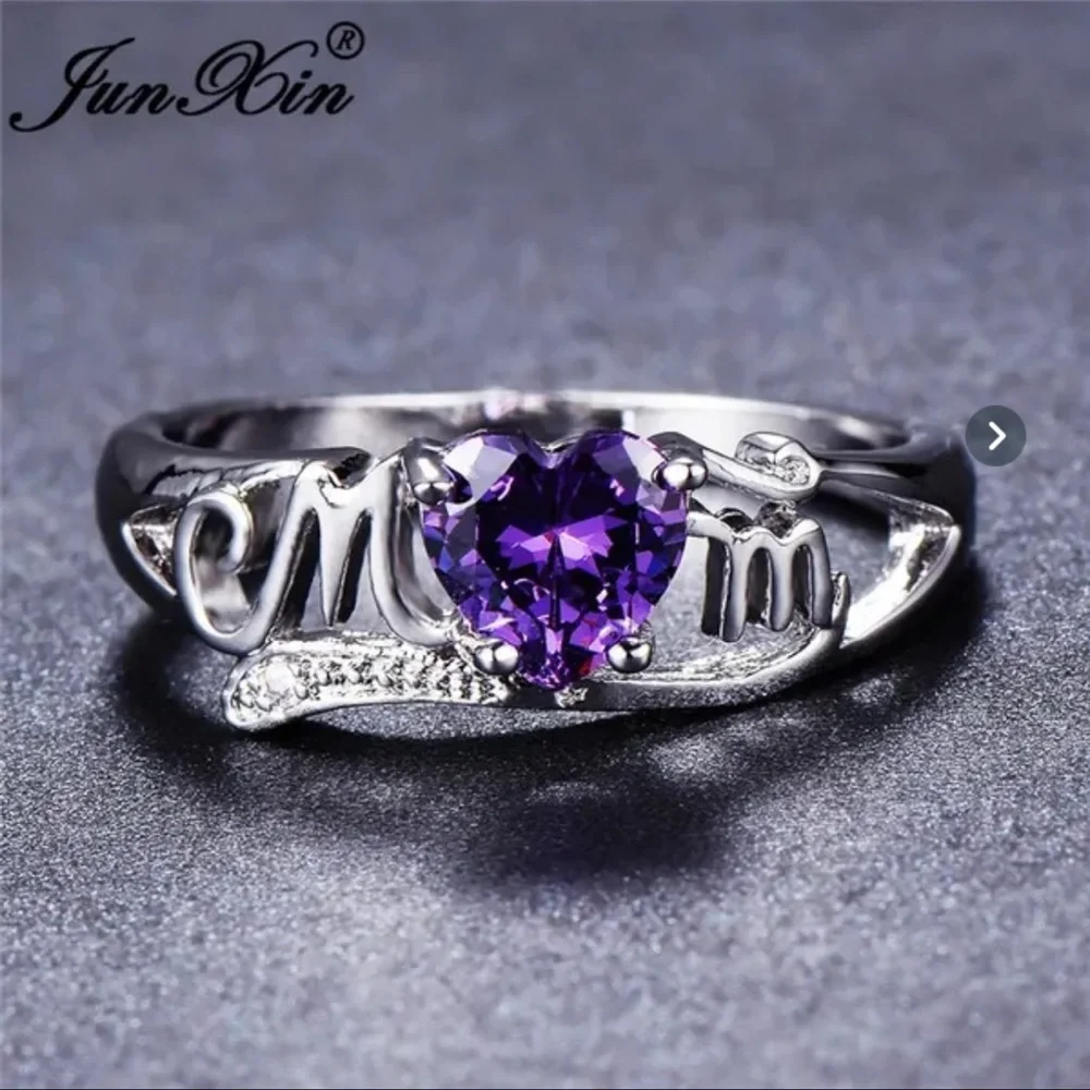 MOM HEART💜💜RING